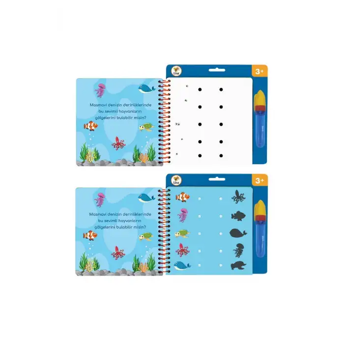LİNO AQUA MAGIC BOOK OYUNLAR (SİHİRLİ BOYAMA KİTABI)