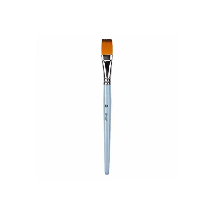 BRONS YAĞLI-AKRİLİK FIRÇA 200F KESİK UÇ UZUN SAP NO:14 ASKILI BLS