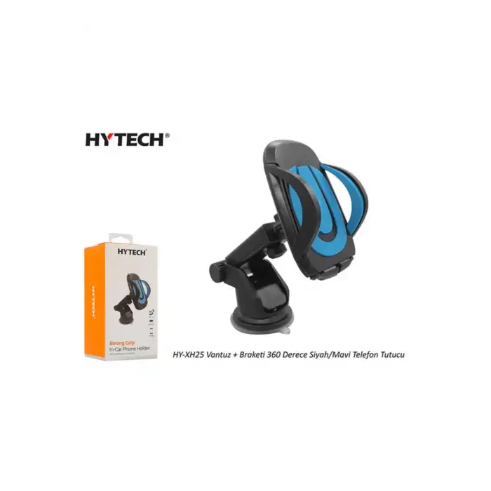 HYTECH HY-XH25 VANTUZ+BRAKETİ 360 DERECE SİYAH-MAVİ