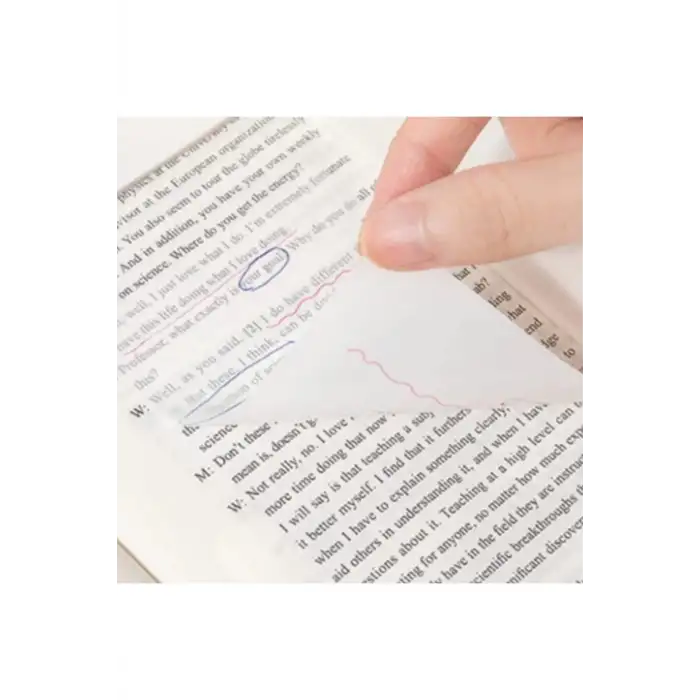 NOT YAZ SN-8957 BEYAZ ŞEFFAF YAPIŞKANLI NOT KAĞIDI 50yp.70x75mm.