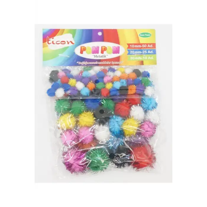TİCON 284090 10-20-30MM METALİK POMPOM
