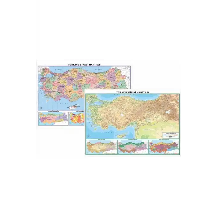 ODAK 70X100 TÜRKİYE SİYASİ - FİZİKİ HARİTASI