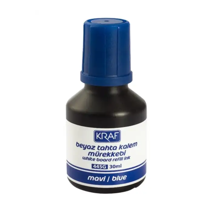 KRAF BEYAZ TAHTA KALEM MÜREKKEBİ 30ml MAVİ