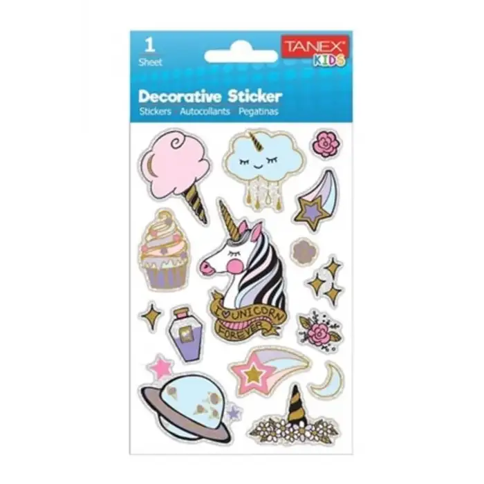 Tanex Sticker Unicorn Serisi