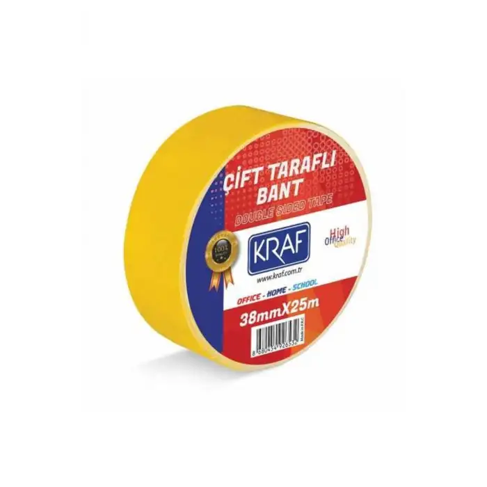 KRAF ÇİFT TARAFLI BANT 38MMX25M 2538G