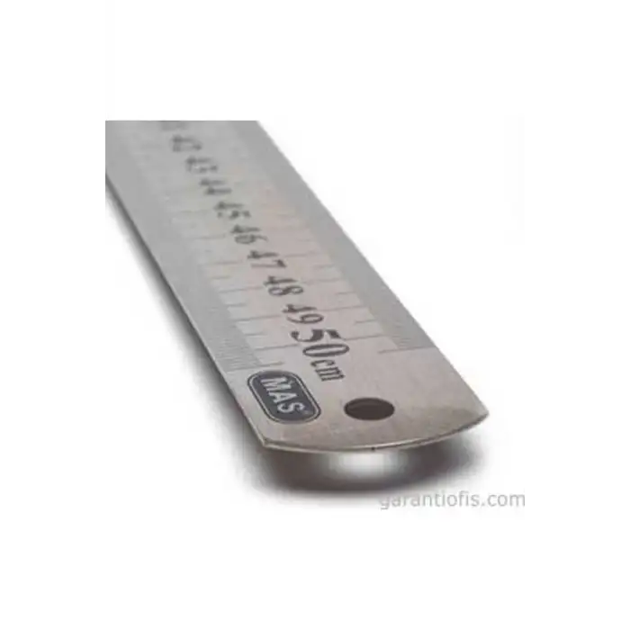 Mas 2350 Çelik Cetvel 50Cm.