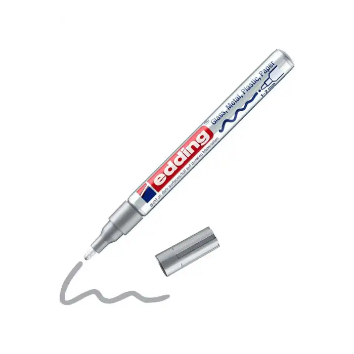 Edding (E-751) Boya Dekor.Markörü Gümüş
