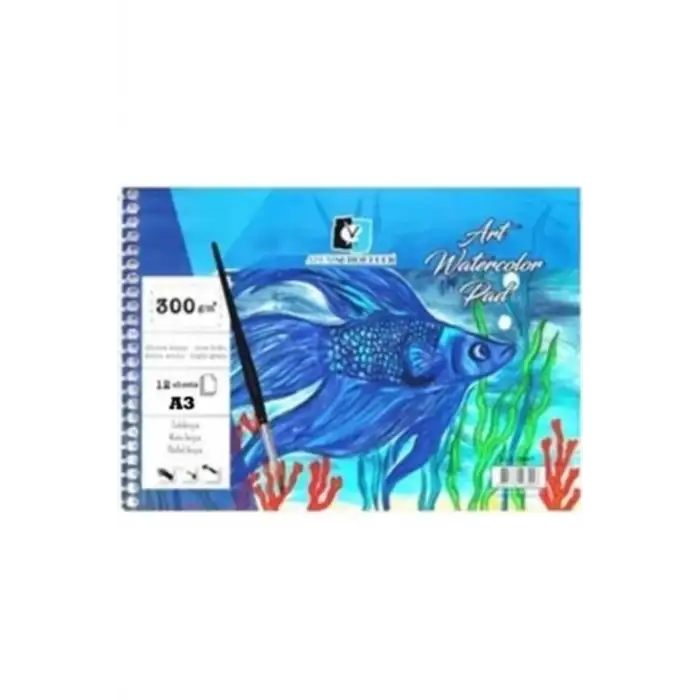 ALEX ART SULUBOYA DEFT.A3 300GR.12Lİ 3923