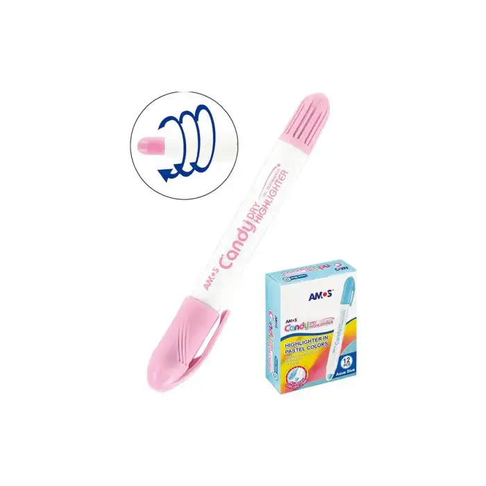 AMOS CANDY DRY HIGHLIGHTER PASTEL PEMBE