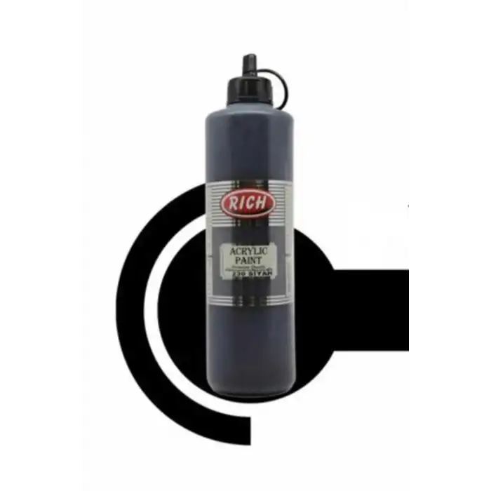 RİCH AKRİLİK BOYA 500CC SİYAH