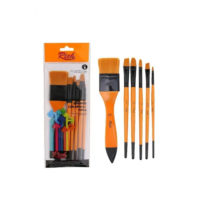 RİCH NO:8 ZEMİN FIRÇA KARMA SET 6 LI