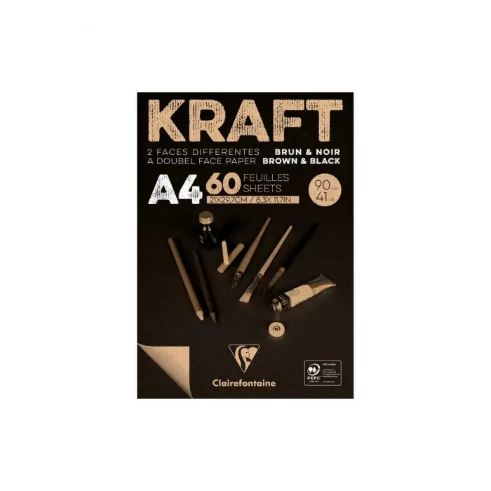 Çizim Blok Kraft A4 90 Gr. 60 Yp Kisa Kenari Yapiş
