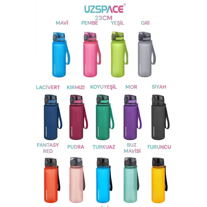Uzspace Matara Tritan 3026-2 500 Ml Siyah