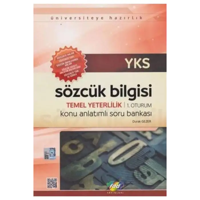 FDD YKS-TYT SÖZCÜK BİLGİSİ KONU ANLATIMLI SORU BANKASI 1. OTURUM