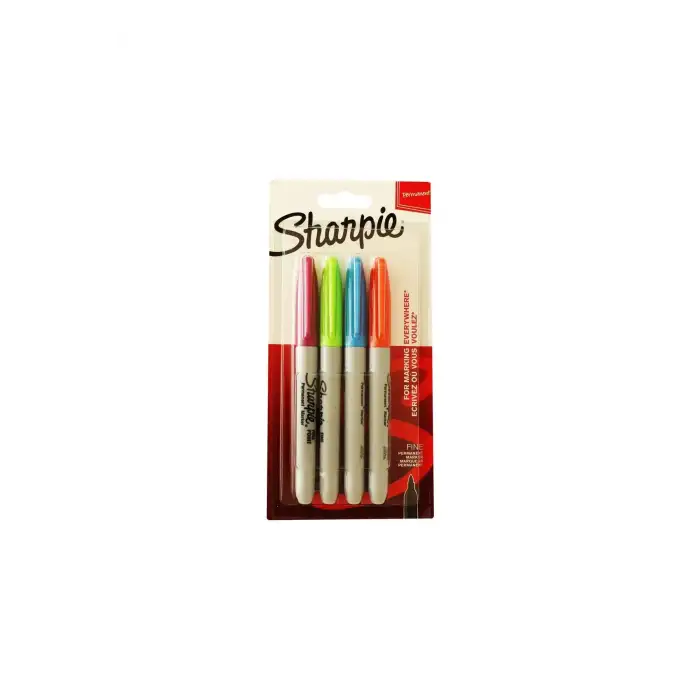 Sharpie Fine Permanent Markör Canli 4Lü Bls.