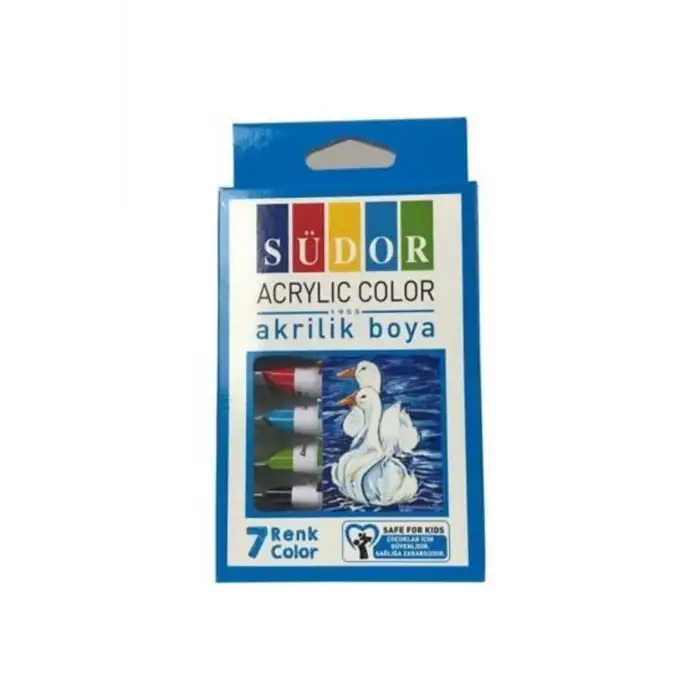 Südor Akrilik Boya Tüp 7 Renk 9 Ml