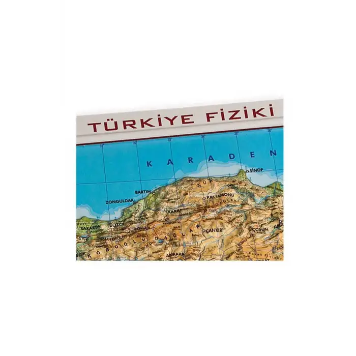 GÜRBÜZ 25011 KABARTMA TÜRKİYE FİZİKİ HARİTASI 35X50