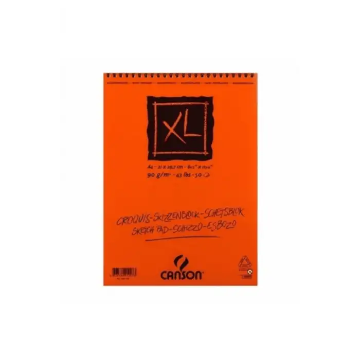 Canson Croquis Xl Üstten Spiralli A4 21X29.7 90 Gr Eskiz Defteri 50 Syf.