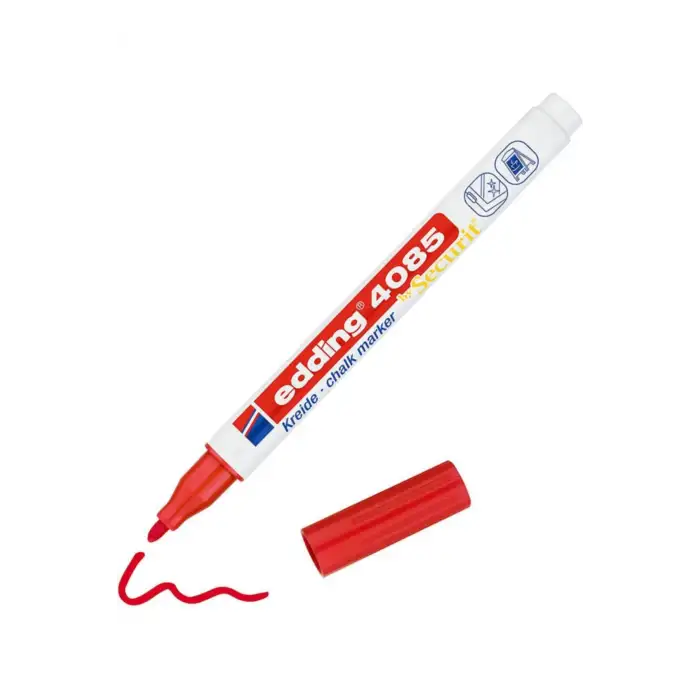 Edding (E-4085) Cam Kalemi Kirmizi