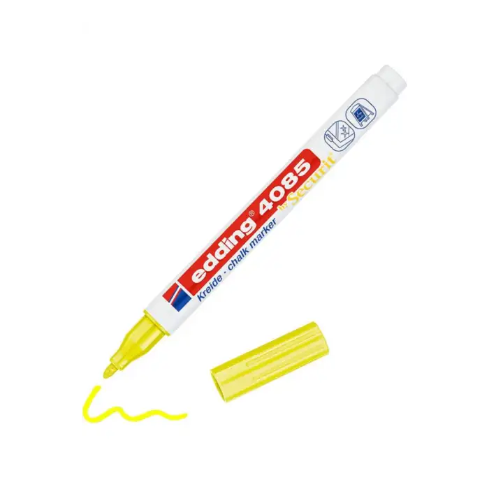 Edding (E-4085) Cam Kalemi Fosforlu Sari