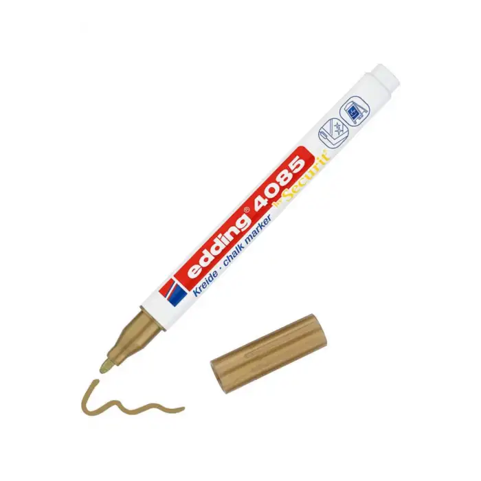 Edding (E-4085) Cam Kalemi Metalik Altin