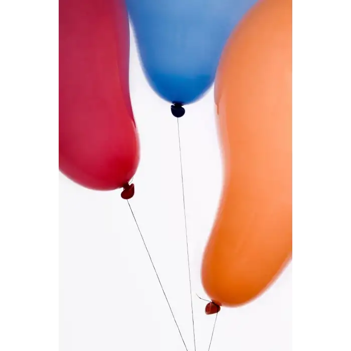 Nedi Balon Düz Renk Karışık 100lü Paket