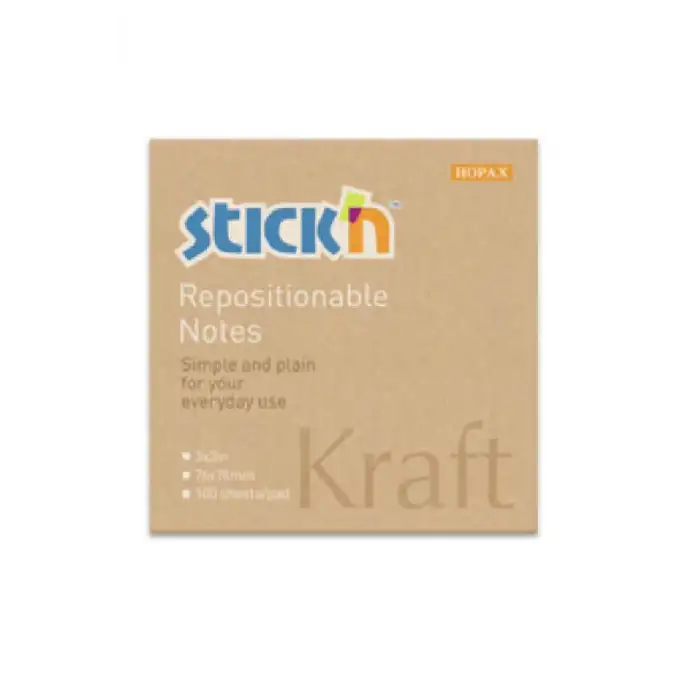 GIPTA STICKN 76*76 KRAFT NOTES 100 YP