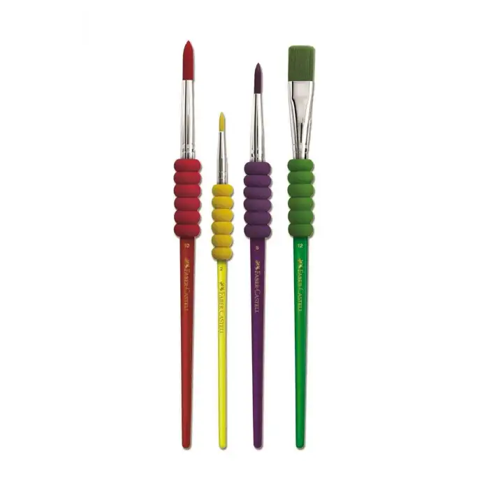 FABER CASTELL SOFT TOUCH FIRÇA 4LÜ YENİ