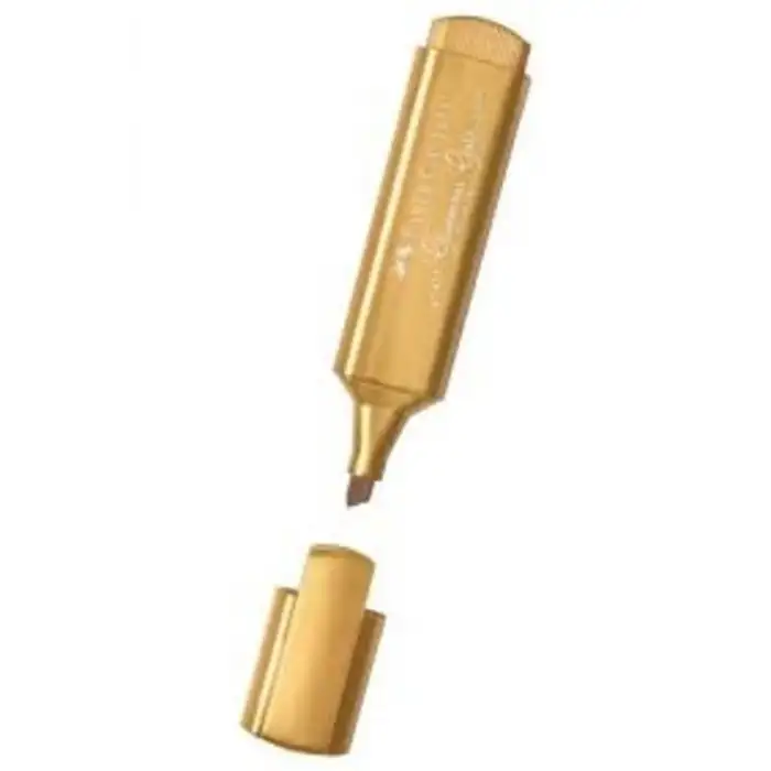 Faber-Castell Fosforlu Kalem 46 Metalik Altın