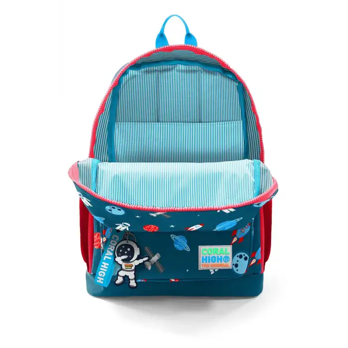 Coral High Dört Bölmeli Astronot Desenli Ilkokul Çantası 23116