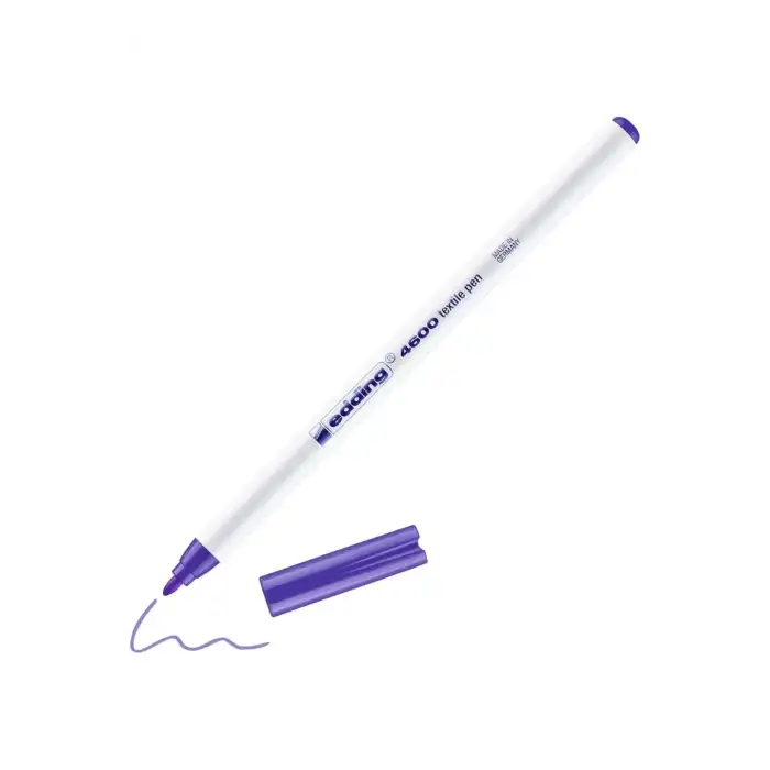 Edding 4600 Tekstil Kalemi Fosforlu Mor