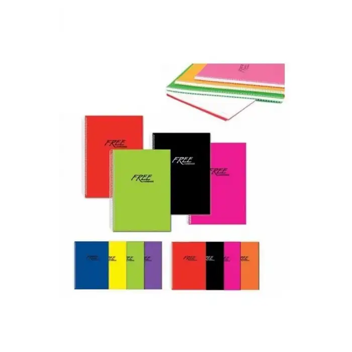 Keskin Free Pp Kapak Defter A4 60Yp.Kareli