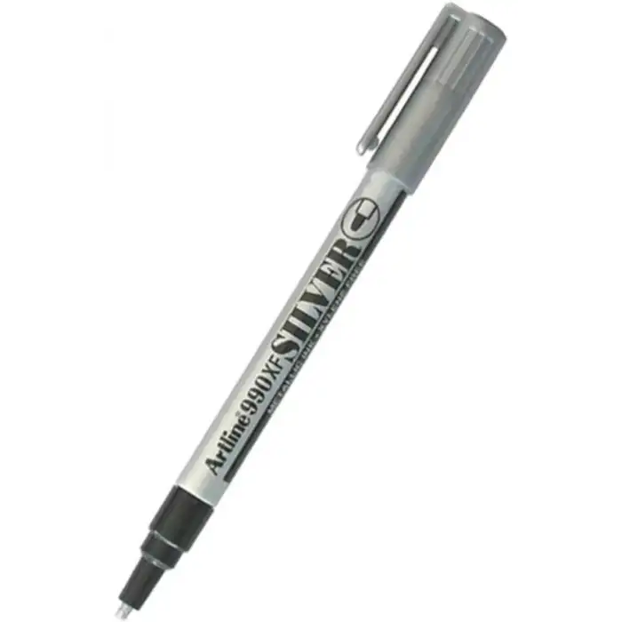 Artline 990Xf Metalik Marker Silver