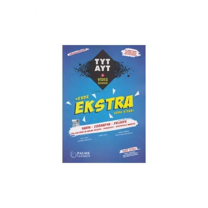 TYT AYT Tarih Coğrafya Felsefe Evde Ekstra Soru Kitabı