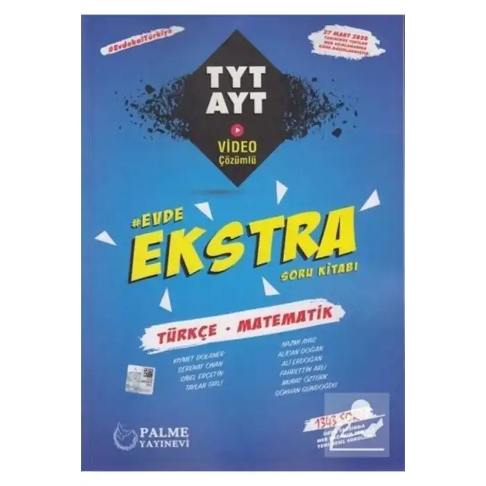 TYT AYT Türkçe Matematik Evde Ekstra Soru Kitabı