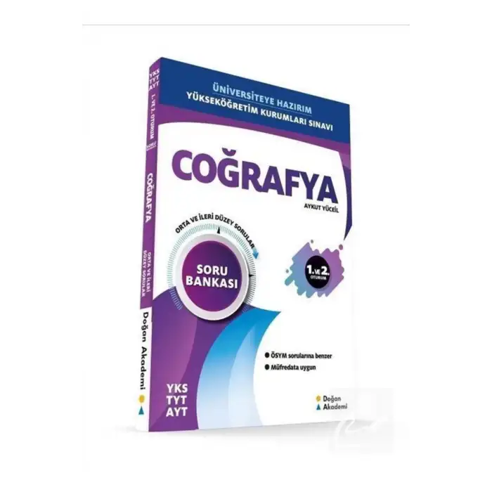 DOĞAN AKADEMİ YKS TYT-AYT COĞRAFYA SORU BANKASI ORTA İLERİ DÜZEY