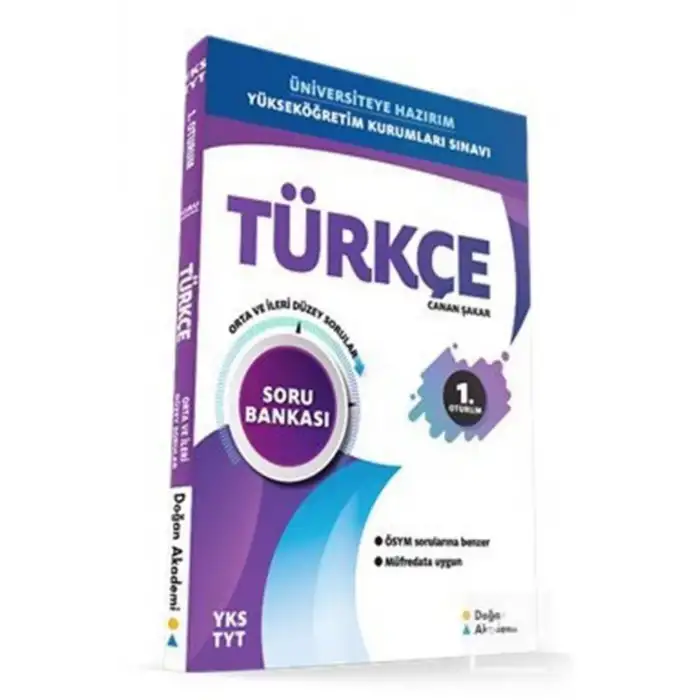 DOĞAN AKADEMİ YKS TYT TÜRKÇE SORU BANKASI ORTA İLERİ DÜZEY