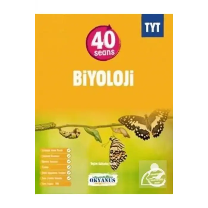 TYT BİYOLOJİ 40 SEANS SORU BANKASI OKYANUS YAYINLARI 