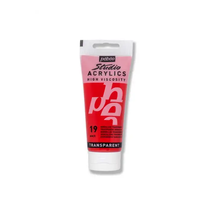 PEBEO STUDIO AKRİLİK BOYA 100 ML TRANS VERMİLİON