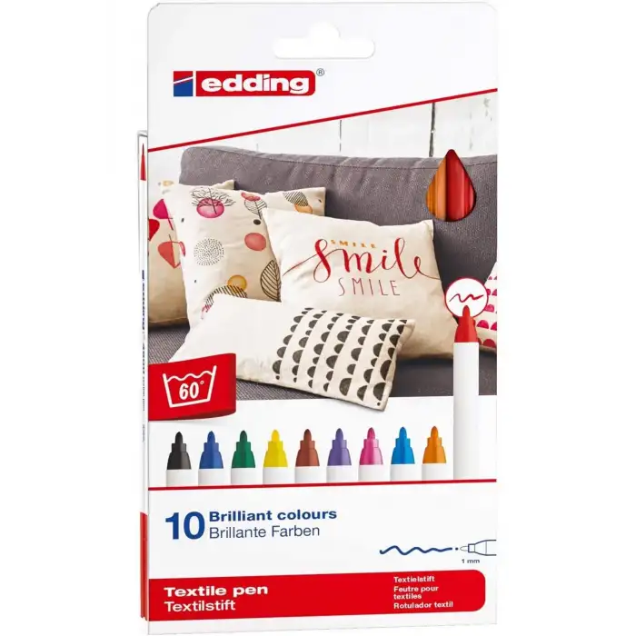 Edding 4-4600-10 T-Shirt Kalemi 10Lu