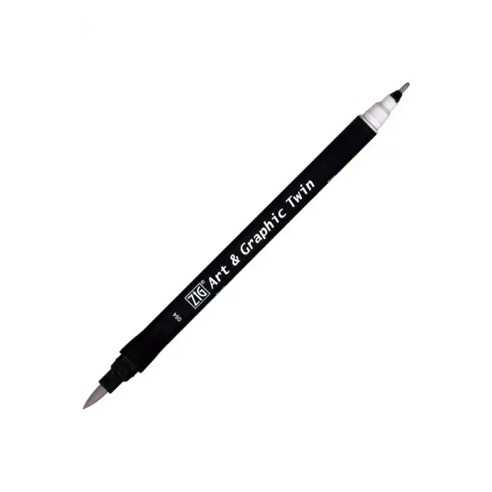 Zig Tut-80 Art & Graphic Twin Marker Çift Uclu Kalemi Pale Gray