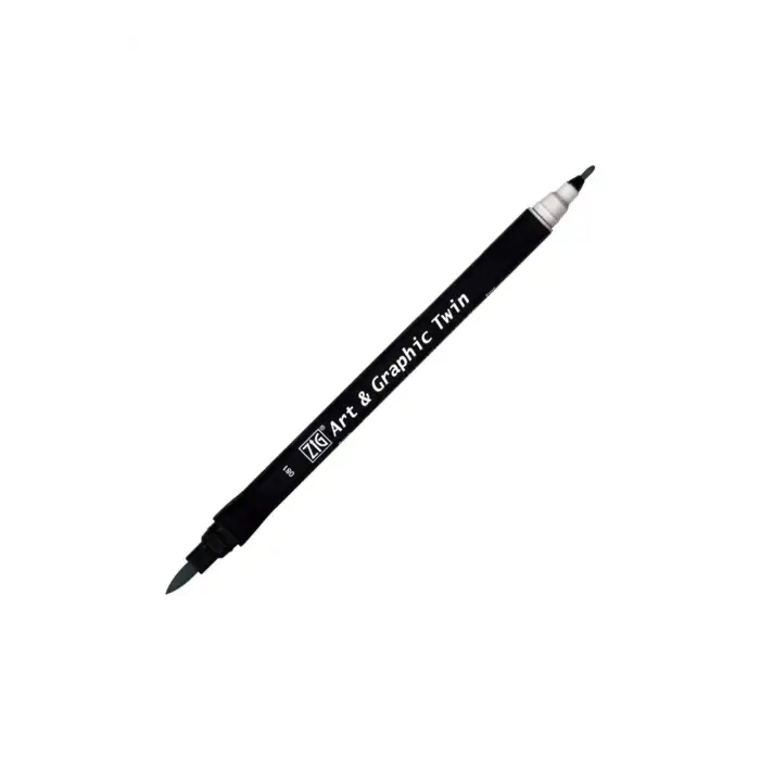 Zig Tut-80 Art & Graphic Twin Marker Çift Uclu Kalemi Dawn Gray