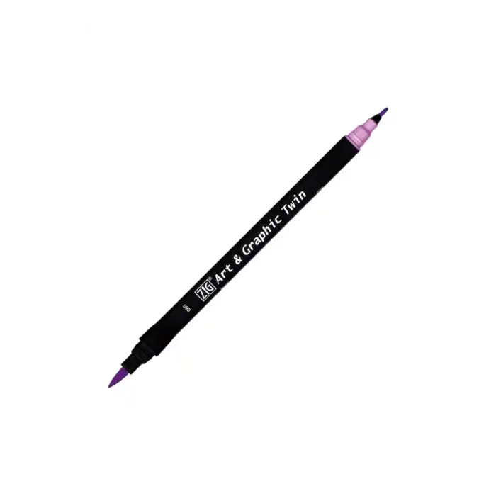 Zig Tut-80 Art & Graphic Twin Marker Çift Uclu Kalemi Light Violet