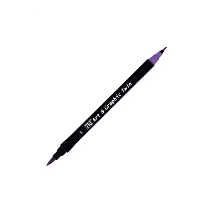 Zig Tut-80 Art & Graphic Twin Marker Çift Uclu Kalemi Violet