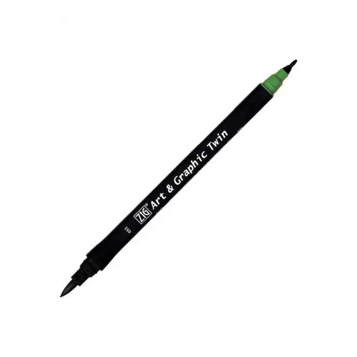 Zig Tut-80 Art & Graphic Twin Marker Çift Uclu Kalemi Deep Green