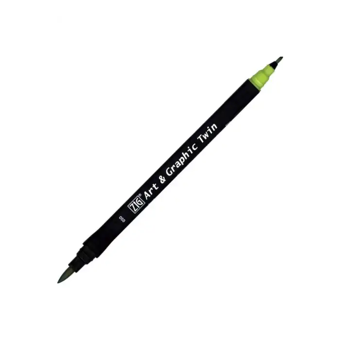 Zig Tut-80 Art & Graphic Twin Marker Çift Uclu Kalemi Light Green