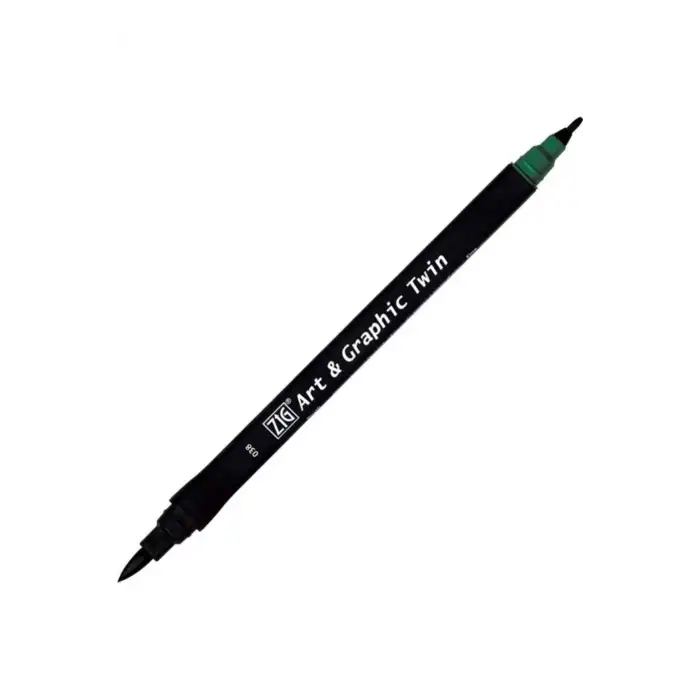Zig Tut-80 Art & Graphic Twin Marker Çift Uclu Kalemi Marine Green