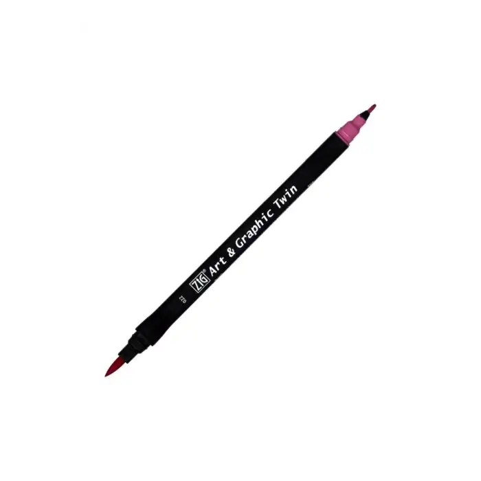Zig Tut-80 Art & Graphic Twin Marker Çift Uclu Kalemi Dark Pink