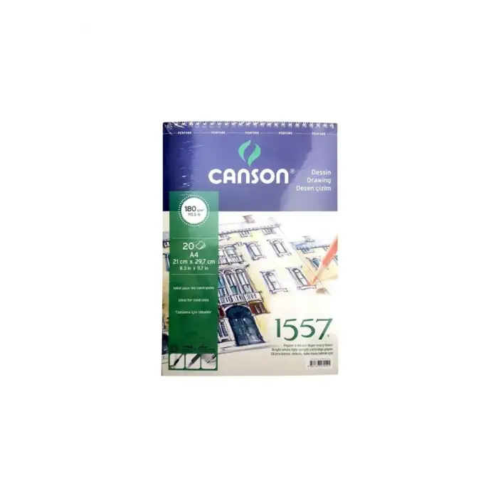 Canson A4 1557 Resim Defteri 180Gr. 20 Yp.