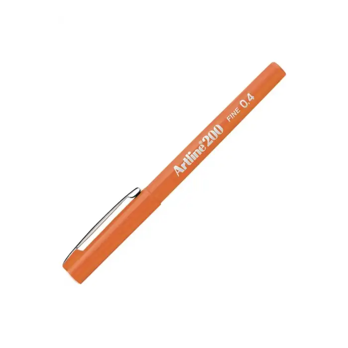 Artline Ek-200N Fine Line Pen 0.4 Mm Orange
